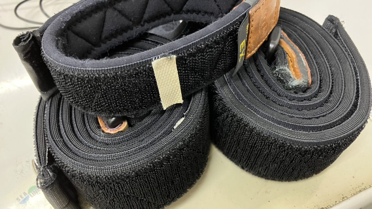 加圧トレーニングのベルト。やっぱりこのトレーニングは僕には合わない